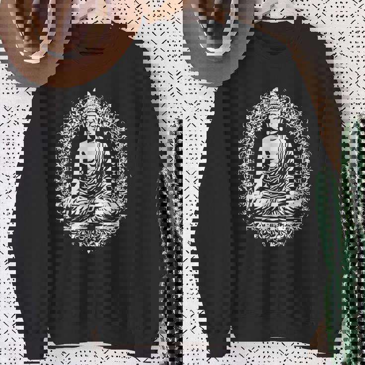 仏像 ヨガ 仏教 禅 仏教 瞑想 スウェットシャツ 年配の女性への贈り物