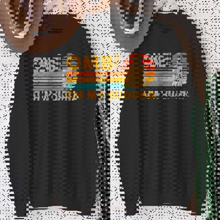 仏教 仏前 レトロ Omb オーマイブッダ スウェットシャツ 年配の女性への贈り物