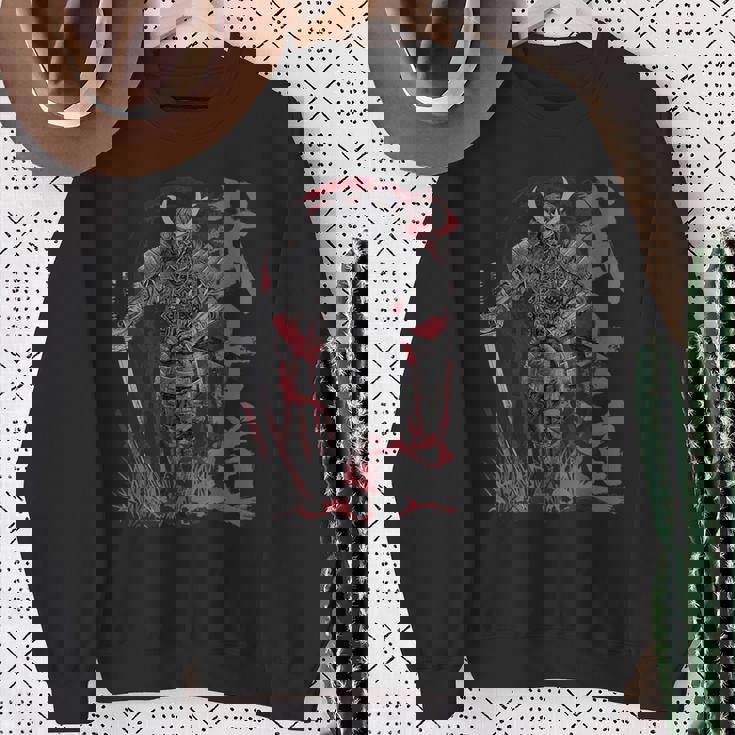 侍 Warrior 武士 スウェットシャツ 年配の女性への贈り物