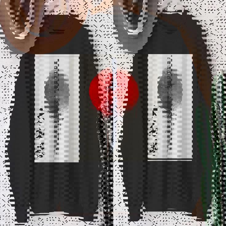 侍 日本魂 忍者 日本刀 スウェットシャツ 年配の女性への贈り物