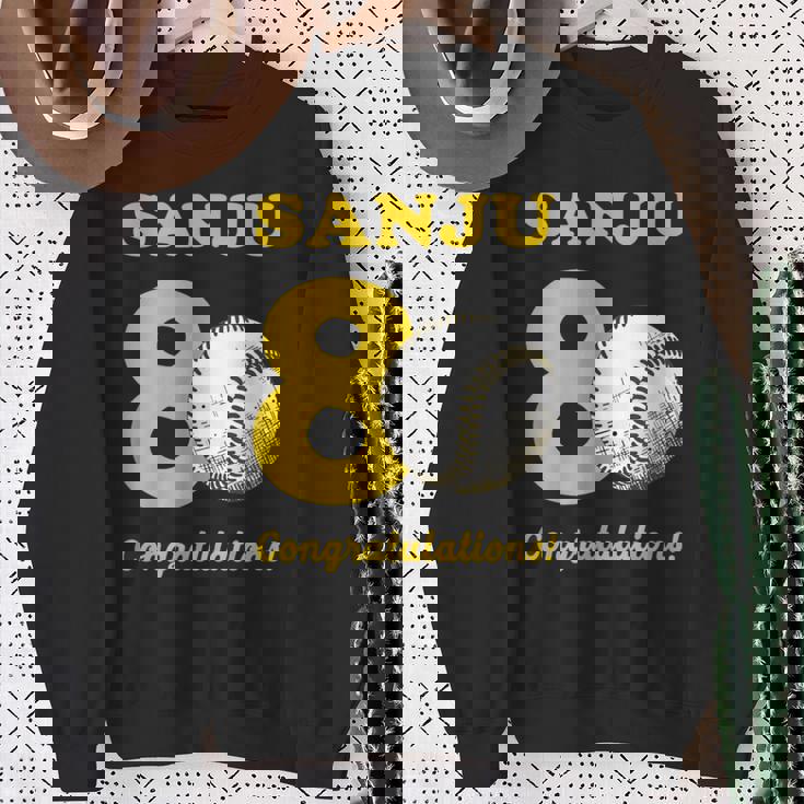 傘寿祝い 野球好き 父 男性 父の日 おしゃれ 野球 80歳 誕生日 スウェットシャツ 年配の女性への贈り物