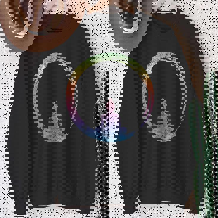 円宗 禅 円 仏 瞑想 日本 書道 ヨガ スウェットシャツ 年配の女性への贈り物