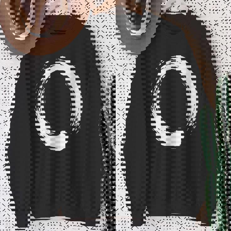 円相、禅、円、シンボル、仏教、仏、瞑想ヨガ スウェットシャツ 年配の女性への贈り物