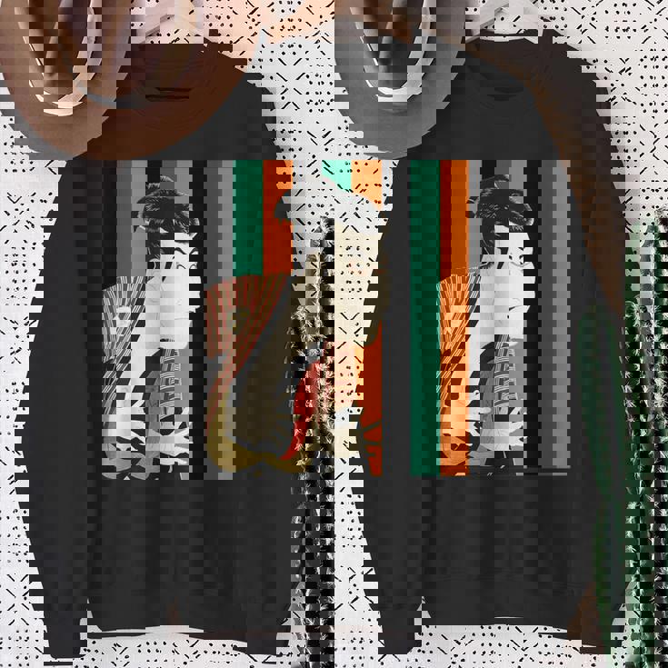 写楽《浮世絵》歌舞伎（定式幕・3色）【日本・世界の名画】日本画 和柄 美術館アート スウェットシャツ 年配の女性への贈り物