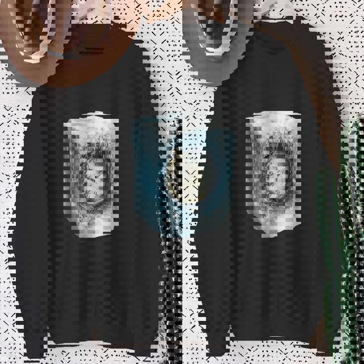 冷凍アンティーク時計のシュールなデザイン スウェットシャツ 年配の女性への贈り物