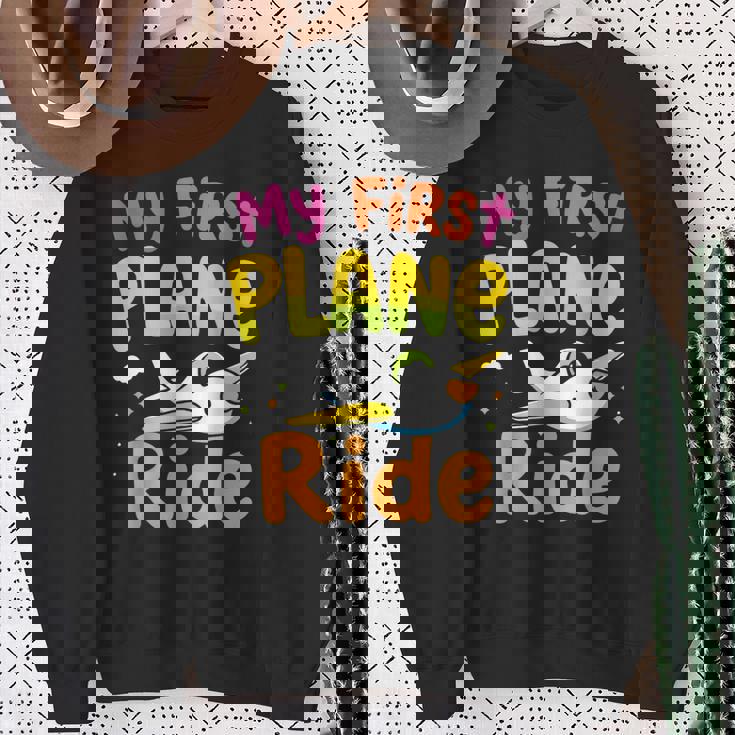 初めてのフライトmy First Plane Ride スウェットシャツ 年配の女性への贈り物