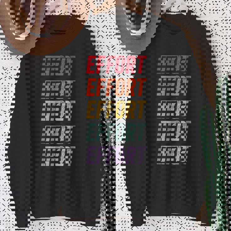 努力 スウェットシャツ 年配の女性への贈り物