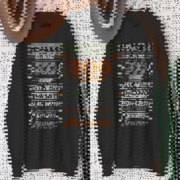 勤続25年 25周年 退職記念 スウェットシャツ 年配の女性への贈り物