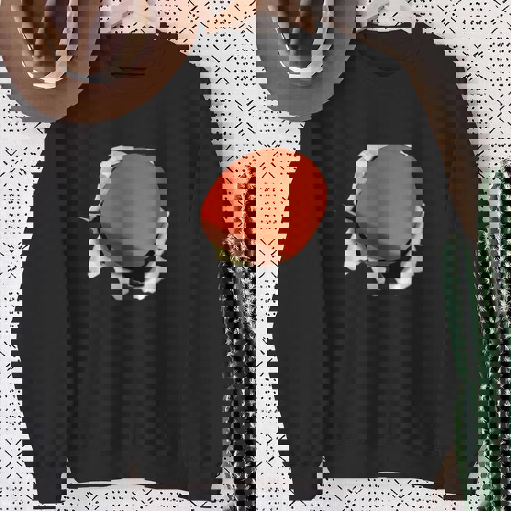 卓球 ラケット 面白いtシャツ ピンポン おもしろ 服 ネタ メンズ 卓球部 おもしろグッズ 大人 子供 スウェットシャツ 年配の女性への贈り物