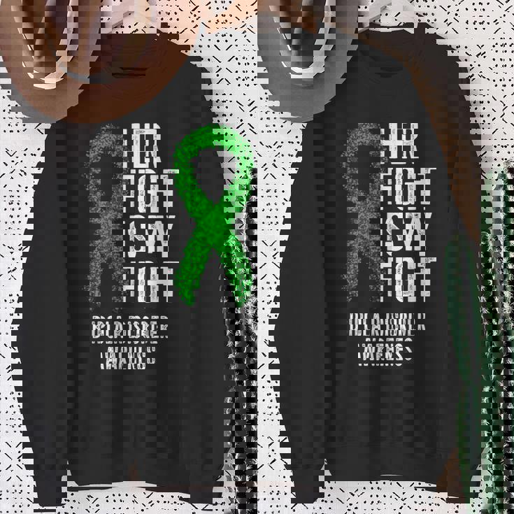 双極性障害彼女の戦いは私の戦い双極性障害 スウェットシャツ 年配の女性への贈り物