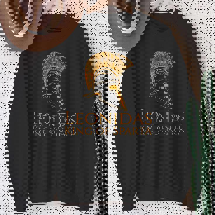 古代ギリシャtシャツ-レオニダス王スパルタの王 スウェットシャツ 年配の女性への贈り物