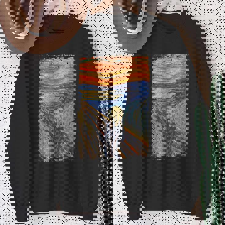 叫びの画家 ムンクの名画 スウェットシャツ 年配の女性への贈り物