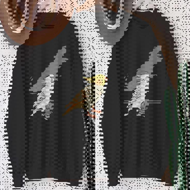 叫ぶオカメインコ オカメインコ好き かわいい 鳥ジョーク 鳥好き インコの飼い主 いんこの飼い主 インコ スウェットシャツ 年配の女性への贈り物