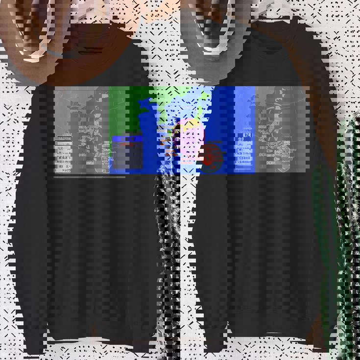 台風情報デザイン スウェットシャツ 年配の女性への贈り物