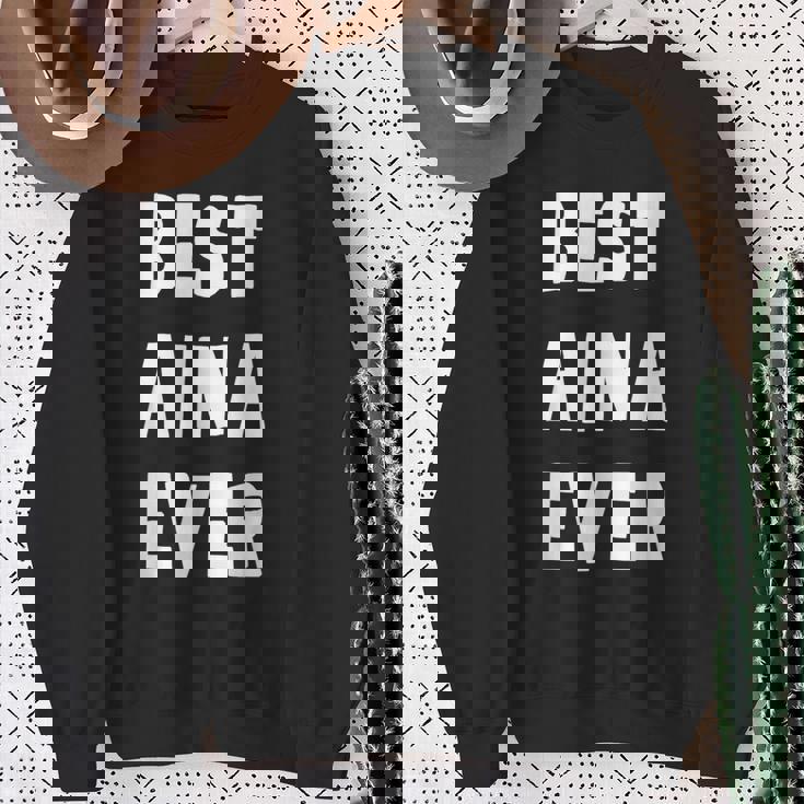 史上最高の Aina スウェットシャツ 年配の女性への贈り物