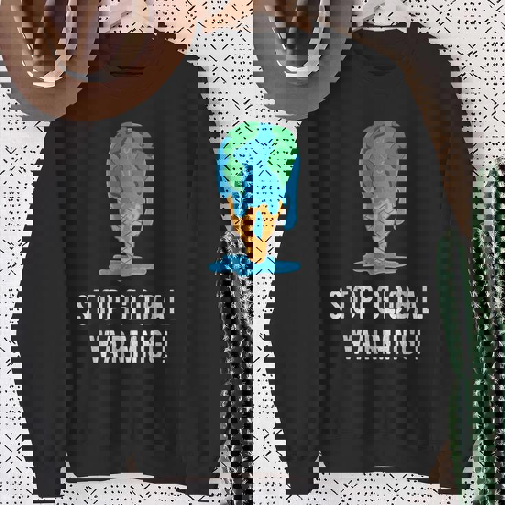 地球温暖化を止める アースデイ 地球 気候保護 地球温暖化 スウェットシャツ 年配の女性への贈り物