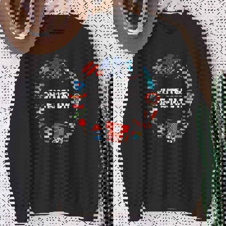 夏まつり かき氷 金魚 うちわ はっぴ りんごあめ 提灯 風鈴 ヨーヨー スウェットシャツ 年配の女性への贈り物