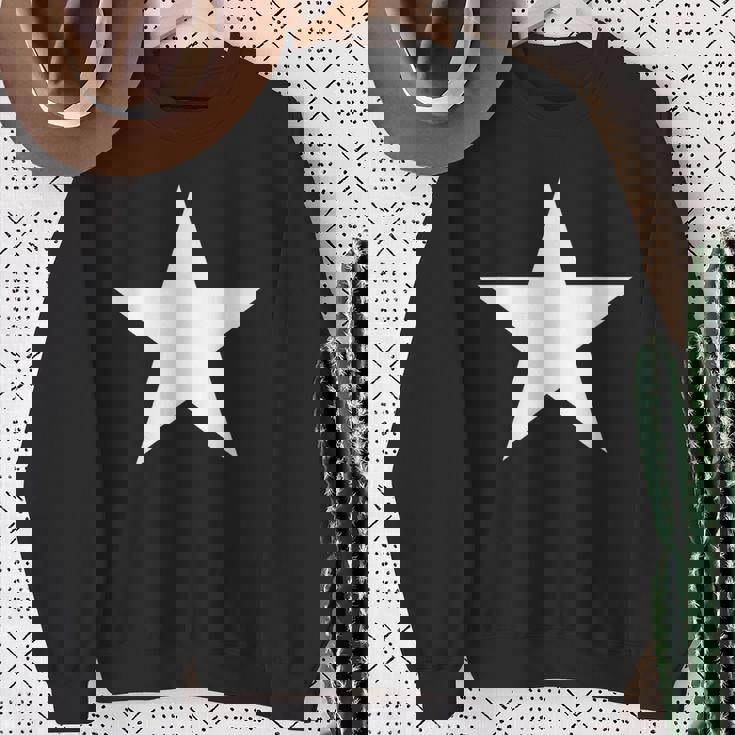 大きな白い星 スウェットシャツ 年配の女性への贈り物