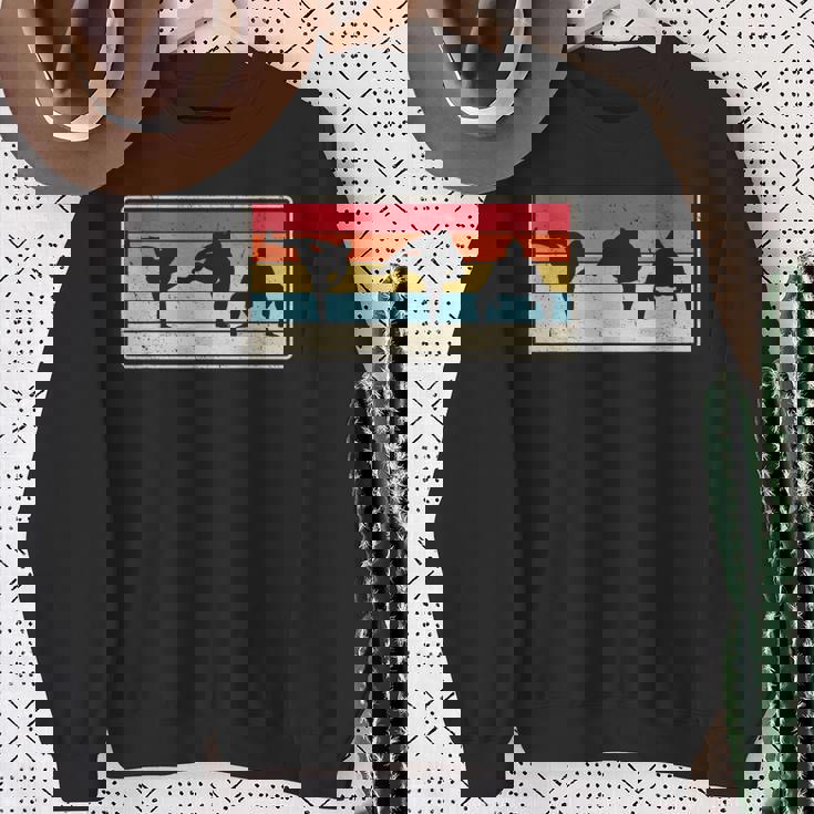 大相撲力士ポーズ相撲扇子 スウェットシャツ 年配の女性への贈り物