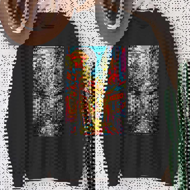 大阪シティポップ ステンドグラス 和美 スウェットシャツ 年配の女性への贈り物