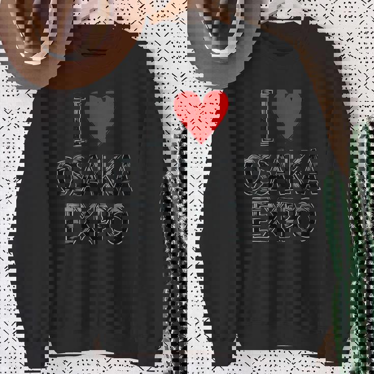 大阪万博 関西万博 記念 I Love Osaka Expo グッズ お土産 本 メンズ レディース スウェットシャツ 年配の女性への贈り物