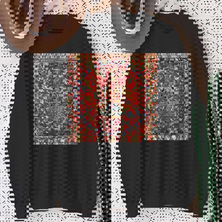 太陽神スーリヤ チベット仏教 タンカ 曼荼羅 仏教 スウェットシャツ 年配の女性への贈り物