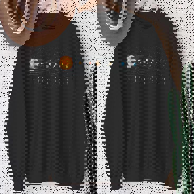 太陽系 宇宙の惑星 宇宙 天文科学 スウェットシャツ 年配の女性への贈り物