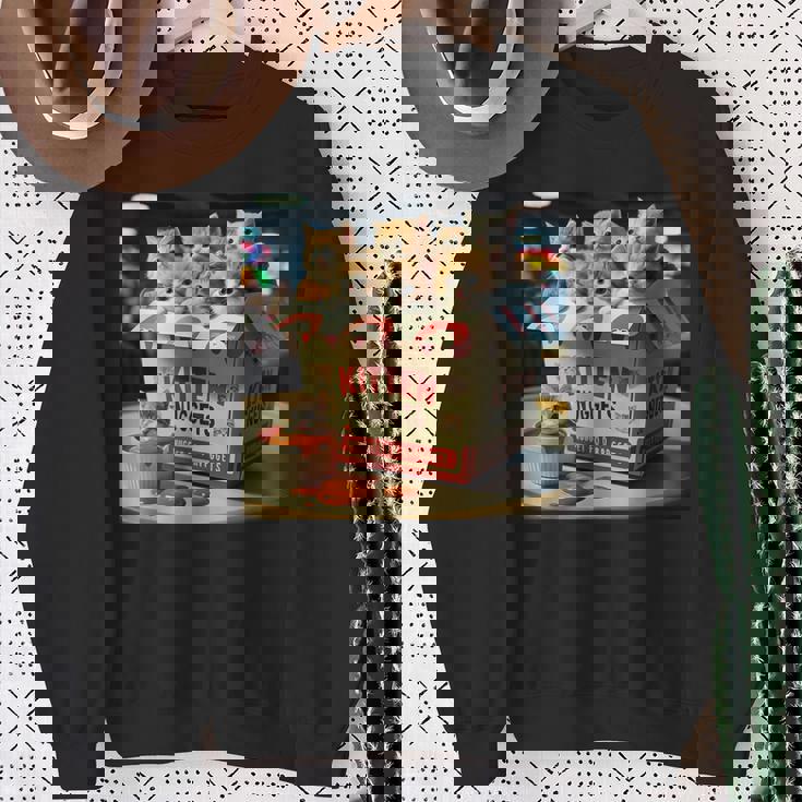 子猫 ナゲッツ 面白い 猫好き しゃれ スウェットシャツ 年配の女性への贈り物