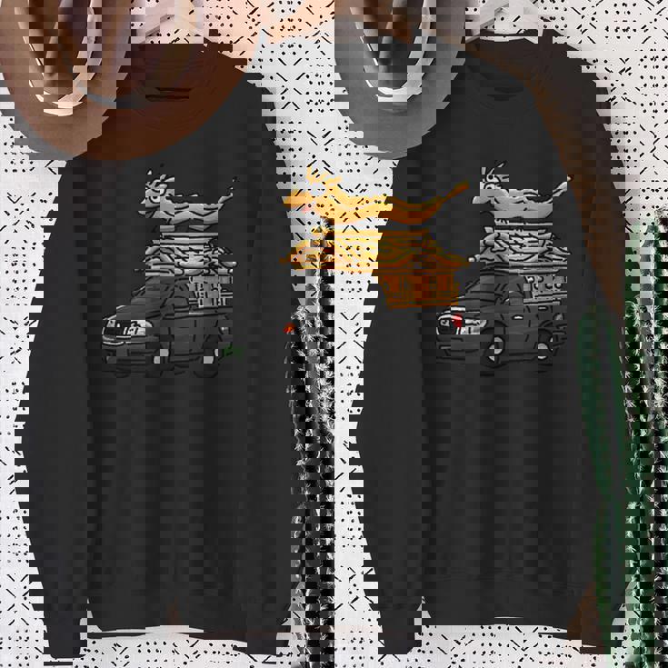 宮型霊柩車 スウェットシャツ 年配の女性への贈り物