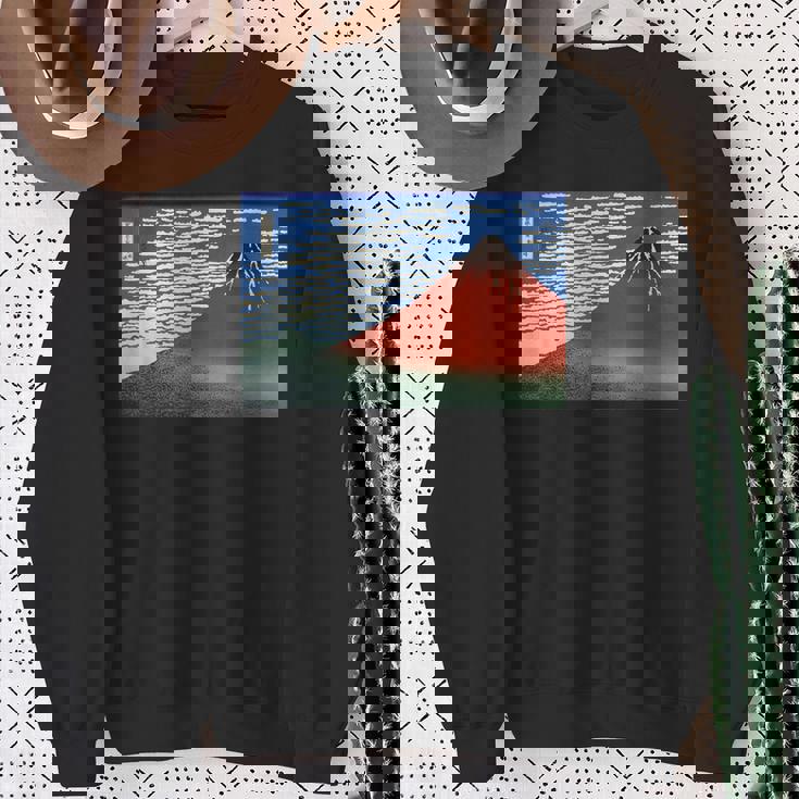 富士 晴天の山 葛飾北斎 スウェットシャツ 年配の女性への贈り物