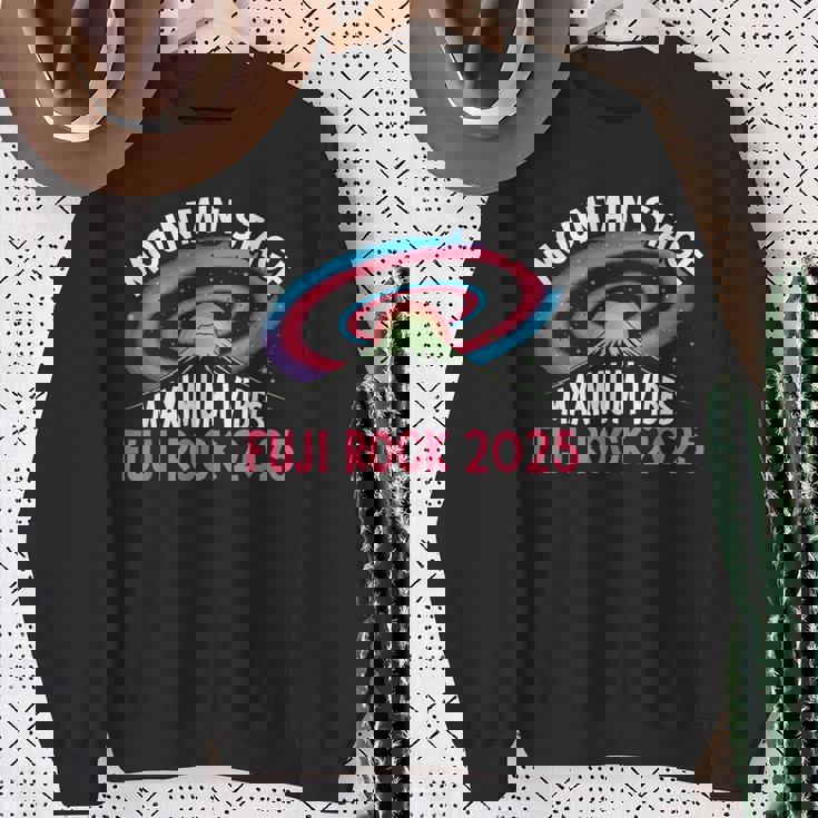 富士ロック 2025 マウンテンステージ マキシマムバイブスフェスティバルデザイン スウェットシャツ 年配の女性への贈り物