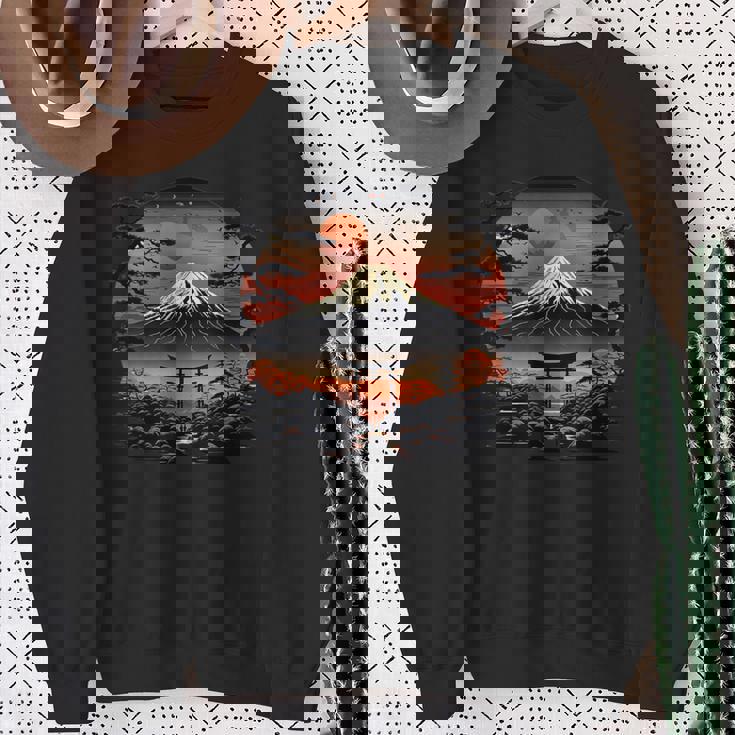 富士山アート スウェットシャツ 年配の女性への贈り物