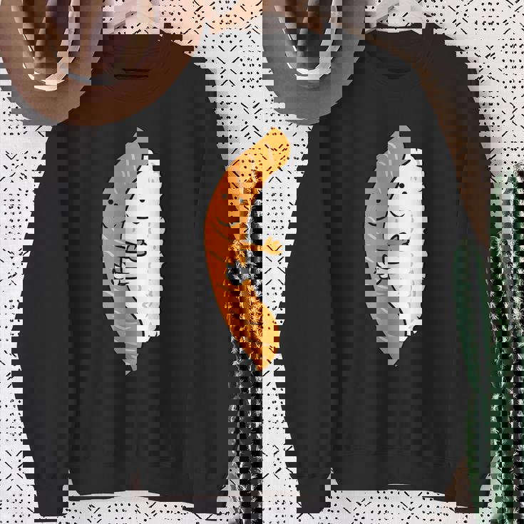 寿司ハギング サーモン キュート 和寿司 スウェットシャツ 年配の女性への贈り物