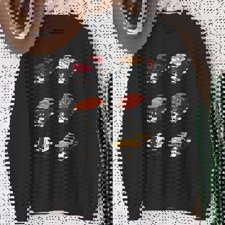 寿司バーニーズマウンテンドッグ スウェットシャツ 年配の女性への贈り物