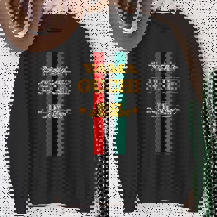 山口 Yamaguchi《フェイクゴールド 金 ロゴ》ブランド パロディ【47都道府県】プレゼント お土産 面白い スウェットシャツ 年配の女性への贈り物