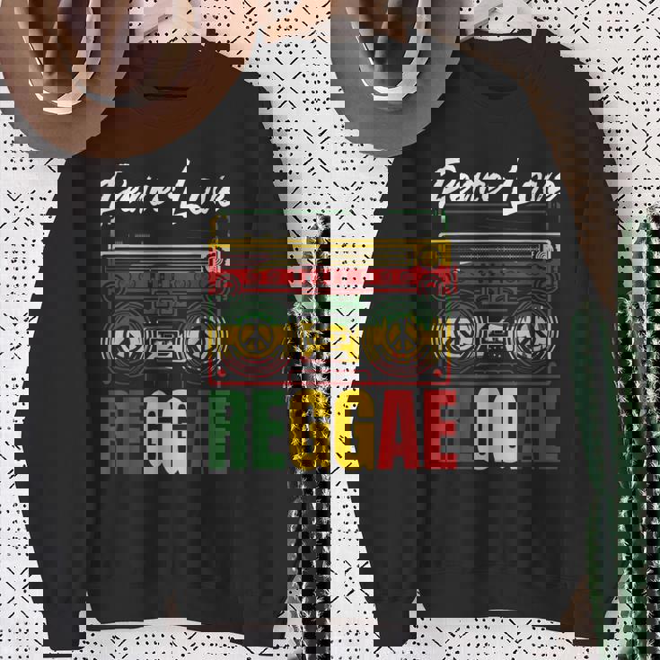 平和 レゲエ音楽 ラスタ ジャマイカ スウェットシャツ 年配の女性への贈り物