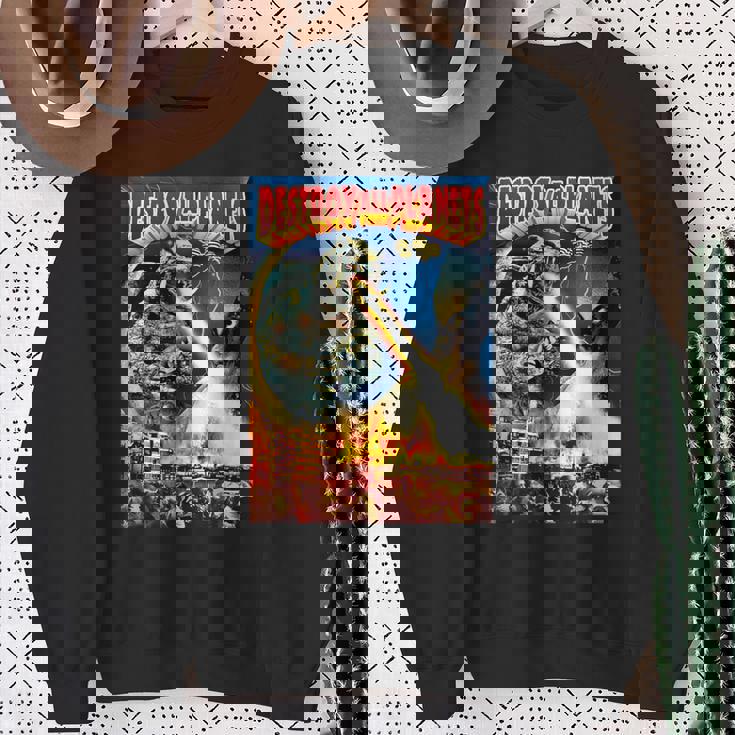 怪獣全惑星怪獣を破壊 スウェットシャツ 年配の女性への贈り物