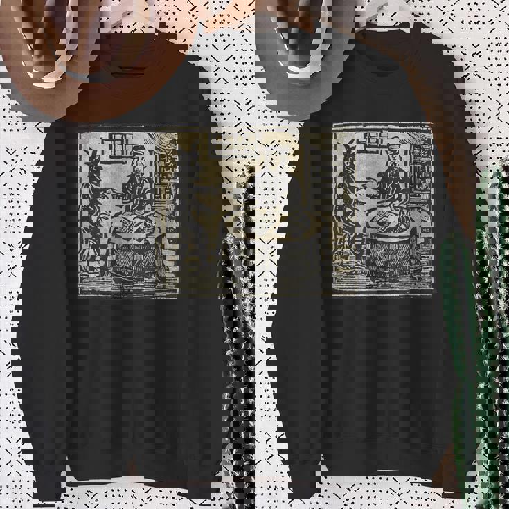 悪魔 オカルト 鬼 召喚 ゴス ホラー 美的 ウッドカット スウェットシャツ 年配の女性への贈り物