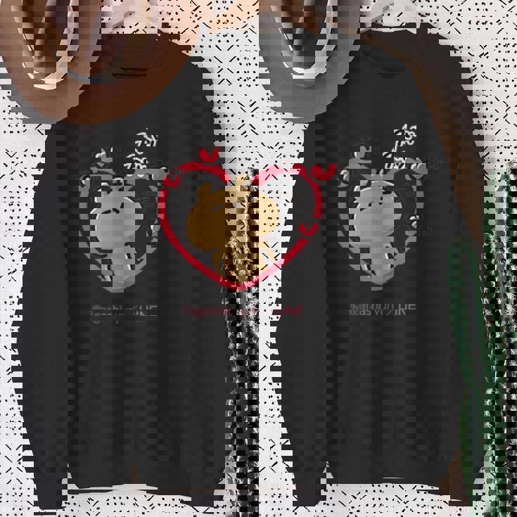 愛しすぎて大好きすぎる。 ペアデザイン くま スウェットシャツ 年配の女性への贈り物