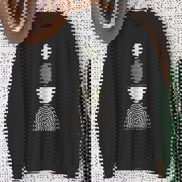 抽象アートシャツ コンテンポラリー モダンアート メンズ グラフィック レディース スウェットシャツ 年配の女性への贈り物