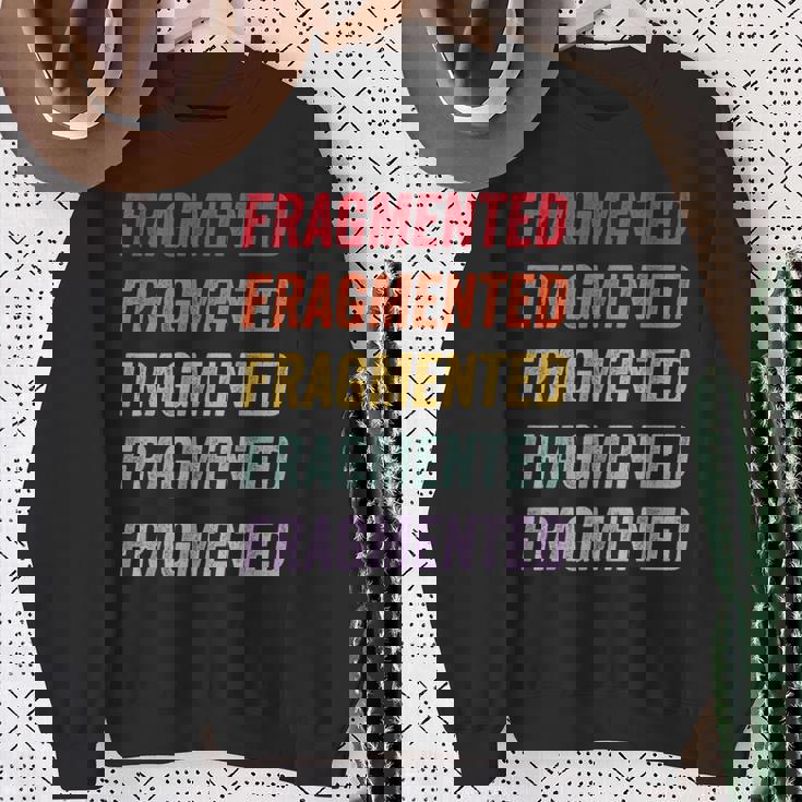 断片化 スウェットシャツ 年配の女性への贈り物