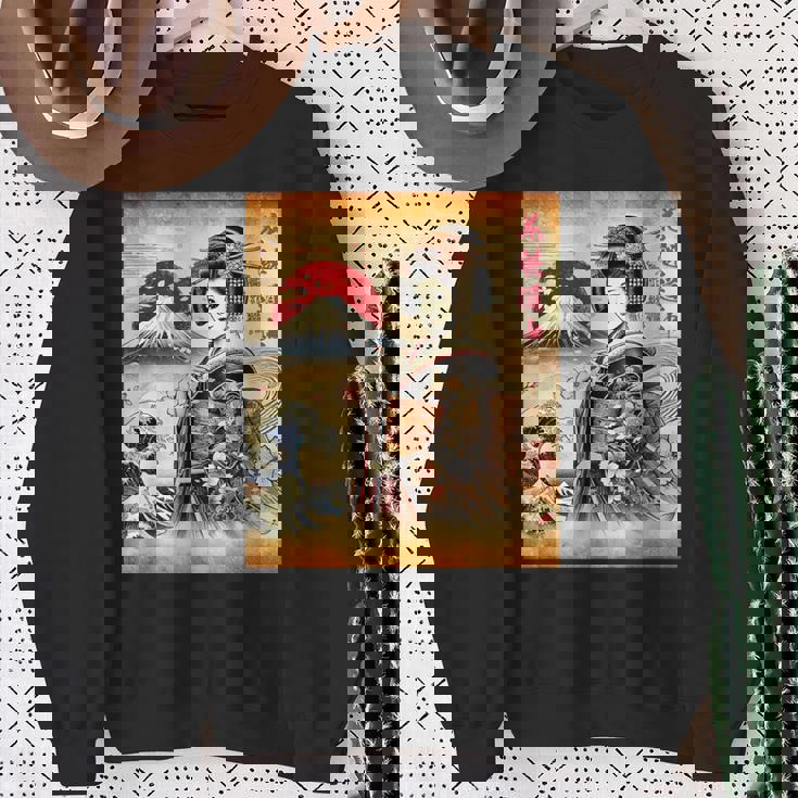 日本の伝統の優雅さ スウェットシャツ 年配の女性への贈り物