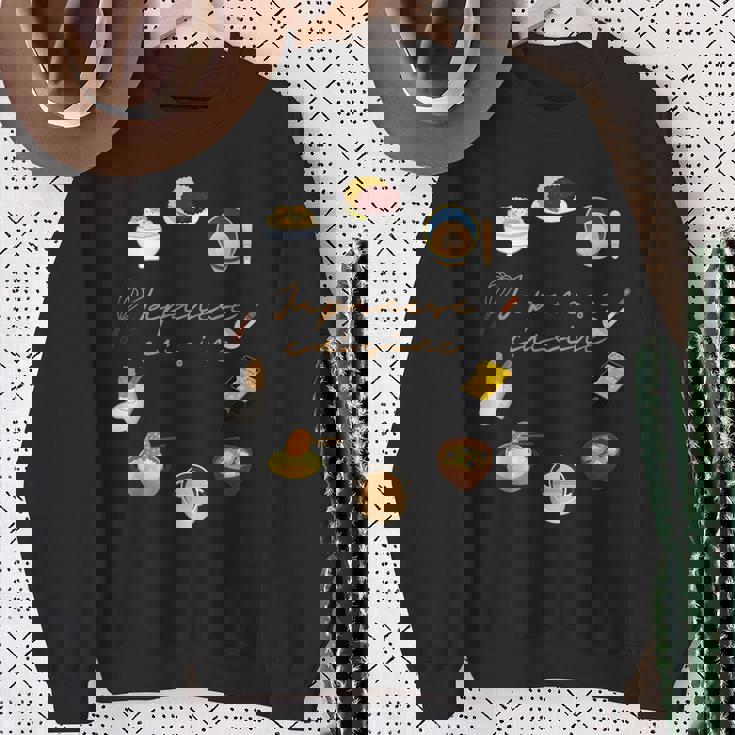 日本の家庭料理 スウェットシャツ 年配の女性への贈り物