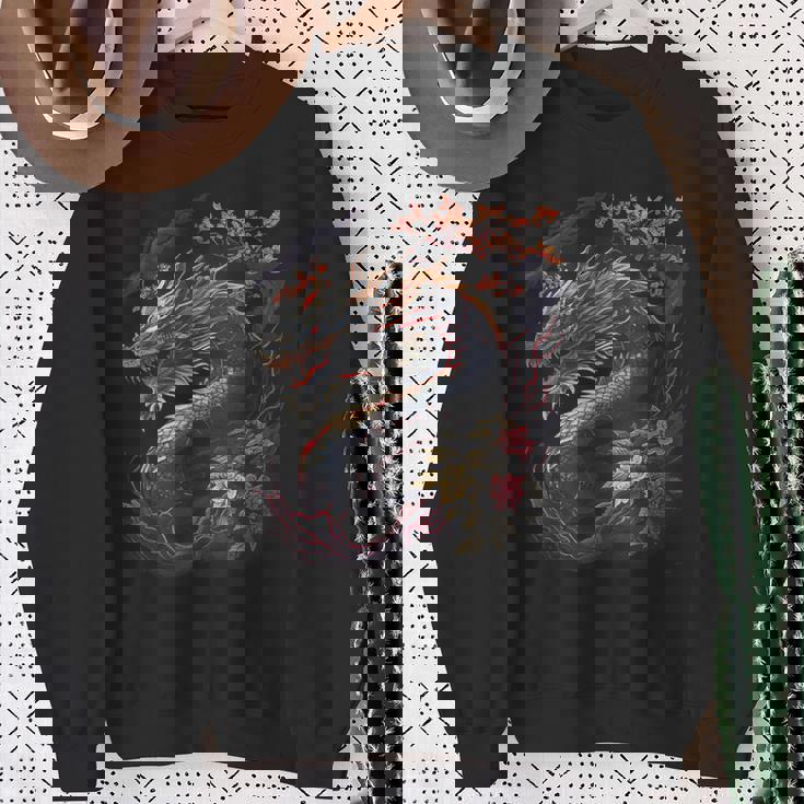 日本の東京ドラゴングラフィックtシャツ メンズ レディース ボーイズ ガールズ スウェットシャツ 年配の女性への贈り物