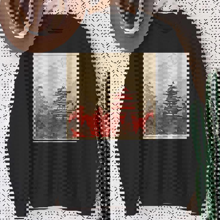 日本アジア アジア 日本風 ヴィンテージ レトロ 自然 スウェットシャツ 年配の女性への贈り物