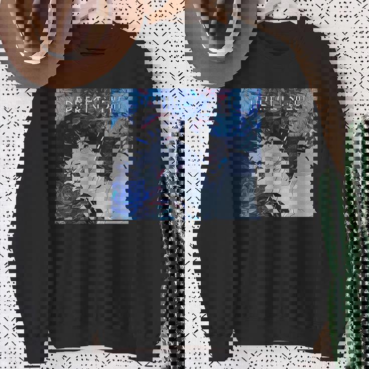 日本アニメ ガール パーフェクトブルー スウェットシャツ 年配の女性への贈り物