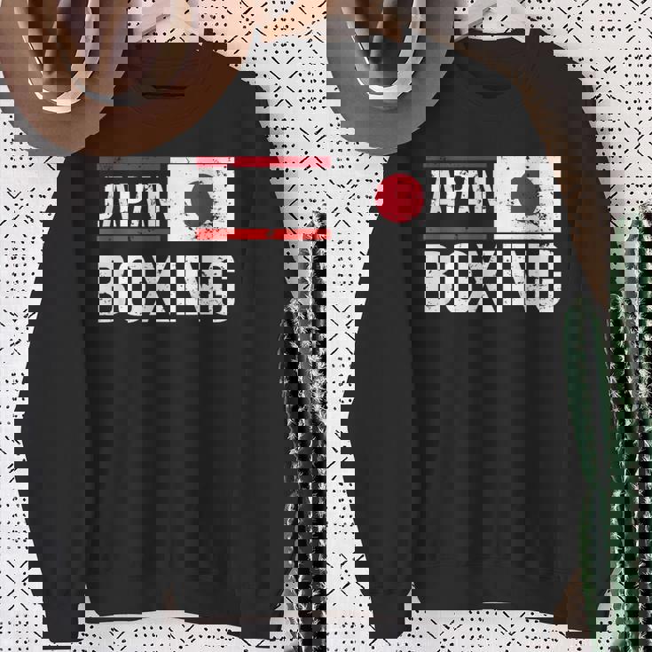 日本ボクシング日本旗スポーツジムスパーリングアマチュアスポーツ スウェットシャツ 年配の女性への贈り物