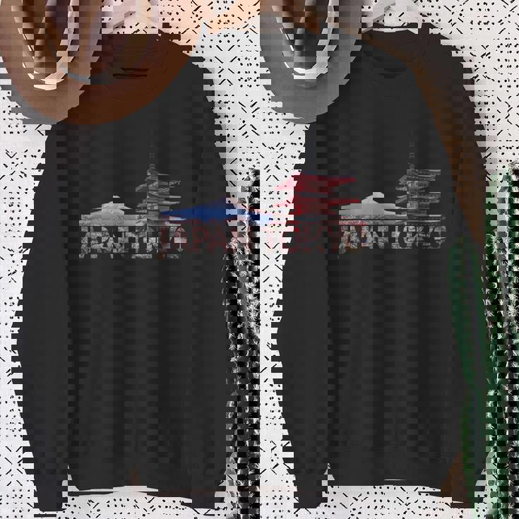 日本東京 富士山 赤 チュレイト パゴダ お土産 スウェットシャツ 年配の女性への贈り物