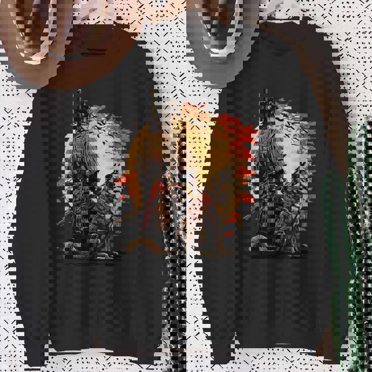 日本美術 忍者 浮世絵 アニメ風 侍 改 健 スウェットシャツ 年配の女性への贈り物