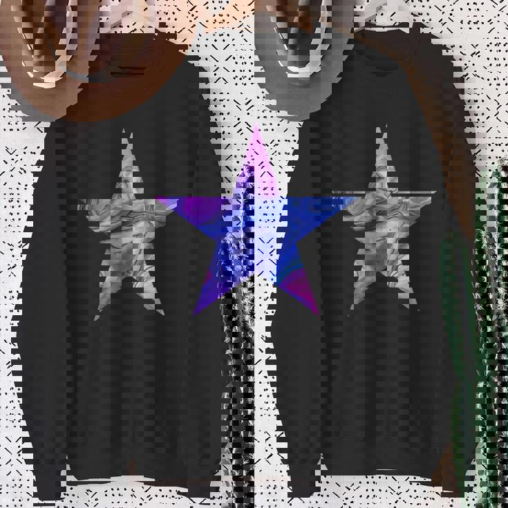 星 ピンク ブルー パープル スウェットシャツ 年配の女性への贈り物